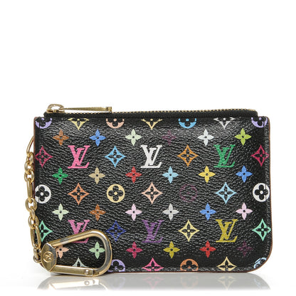 Louis Vuitton Monogram Multicolor Key Pouch Black Grenade 1 of 6