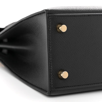 Hermes Epsom Kelly Sellier 25 Black 8 of 10