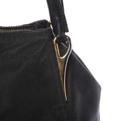 Prada Tessuto Nylon Saffiano Tote Black 12 of 13