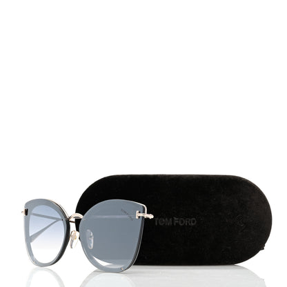 Tom Ford Charlotte Sunglasses TF657 Blue Havana 8 of 8