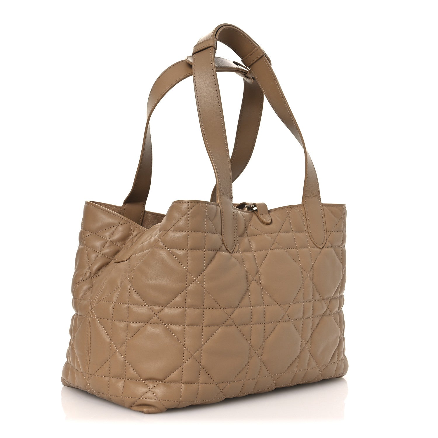 Christian Dior Calfskin Macrocannage Medium Toujours Tan 4 of 13