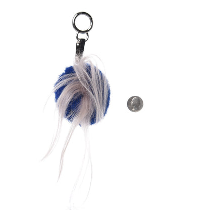 Fendi Fox Fur Monster Flowery Mini Bag Bug Charm Blue Multicolor 2 of 5