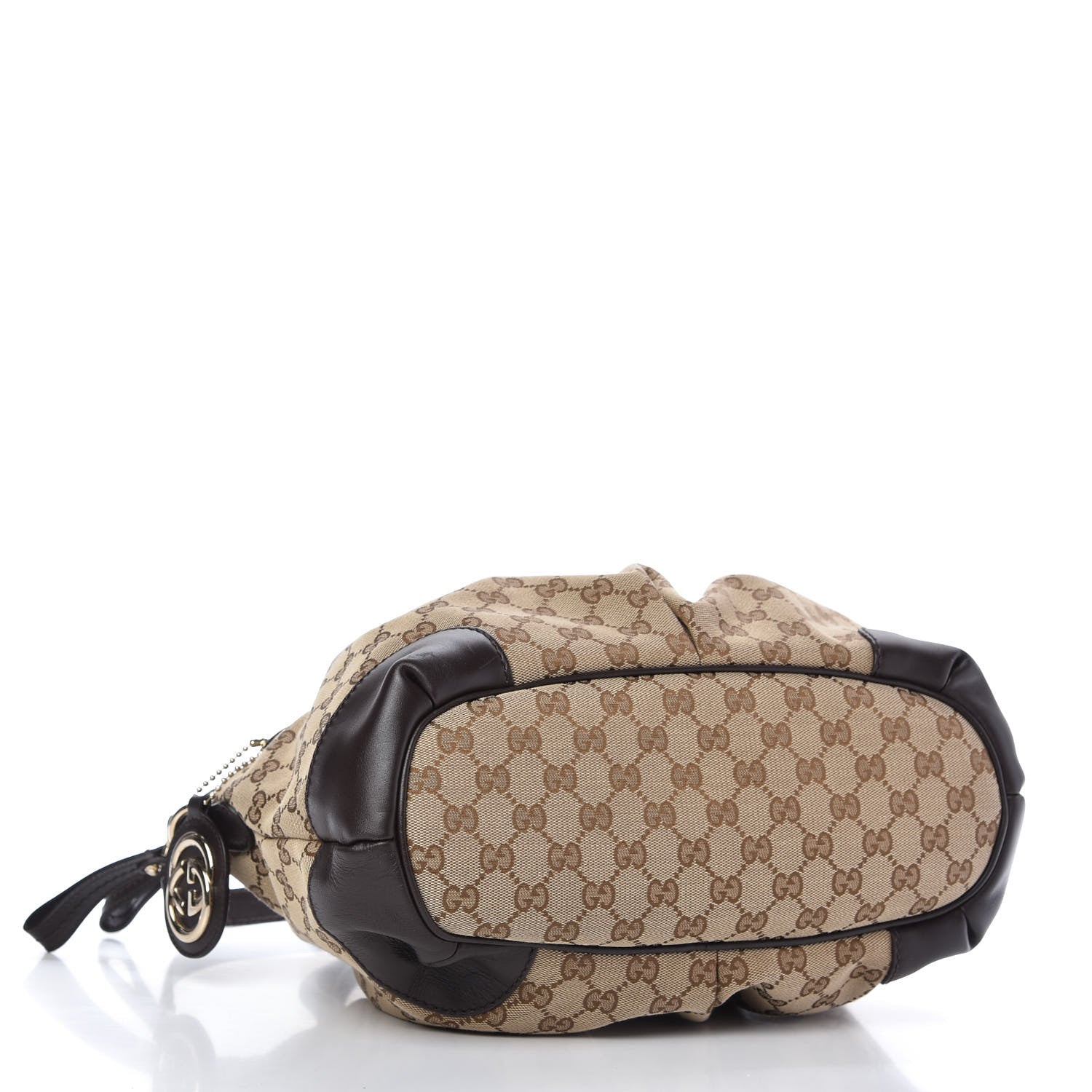 Gucci Monogram Medium Sukey Top Handle Dark Brown 4 of 11