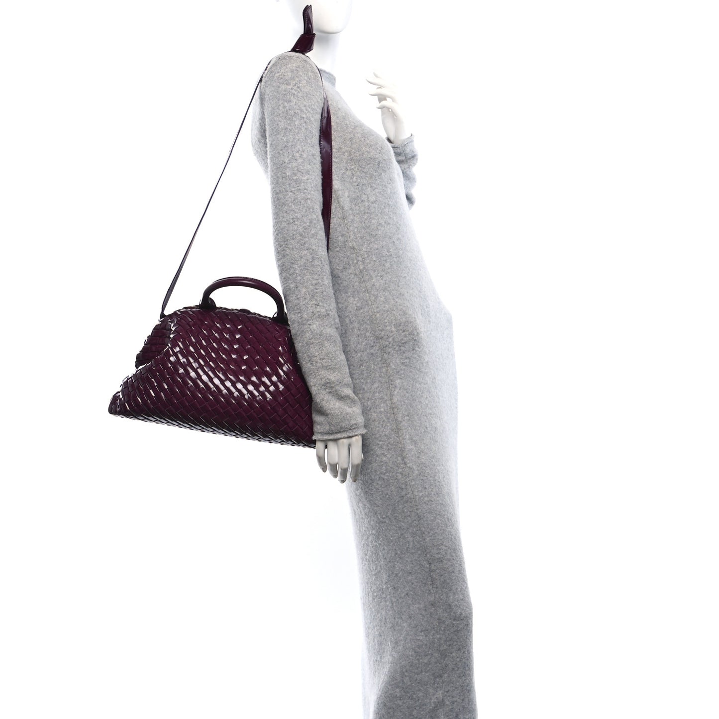 Nappa Intrecciato Small Padded The Handle Tote Mystic