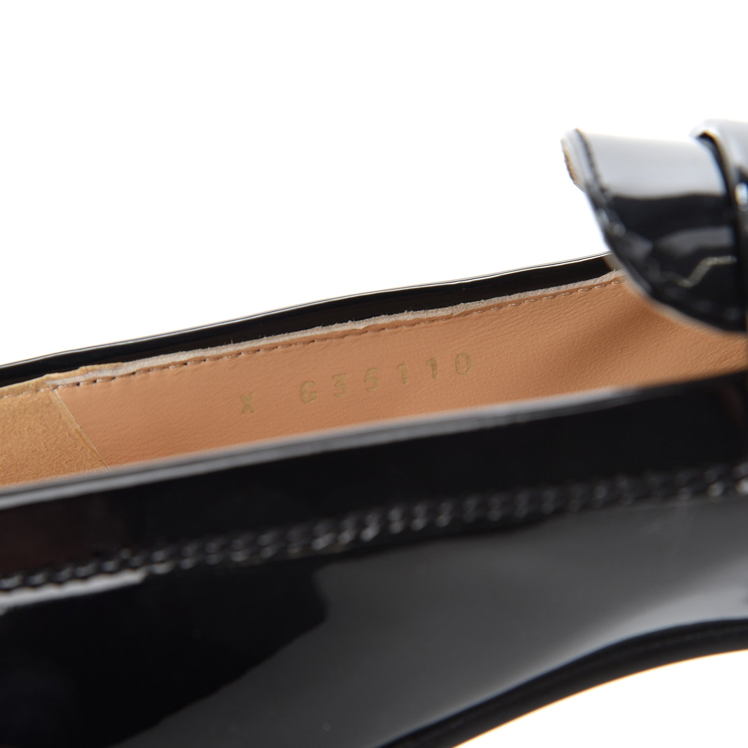 Chanel Patent CC Mocassin Loafers 35.5 Black 8 of 15