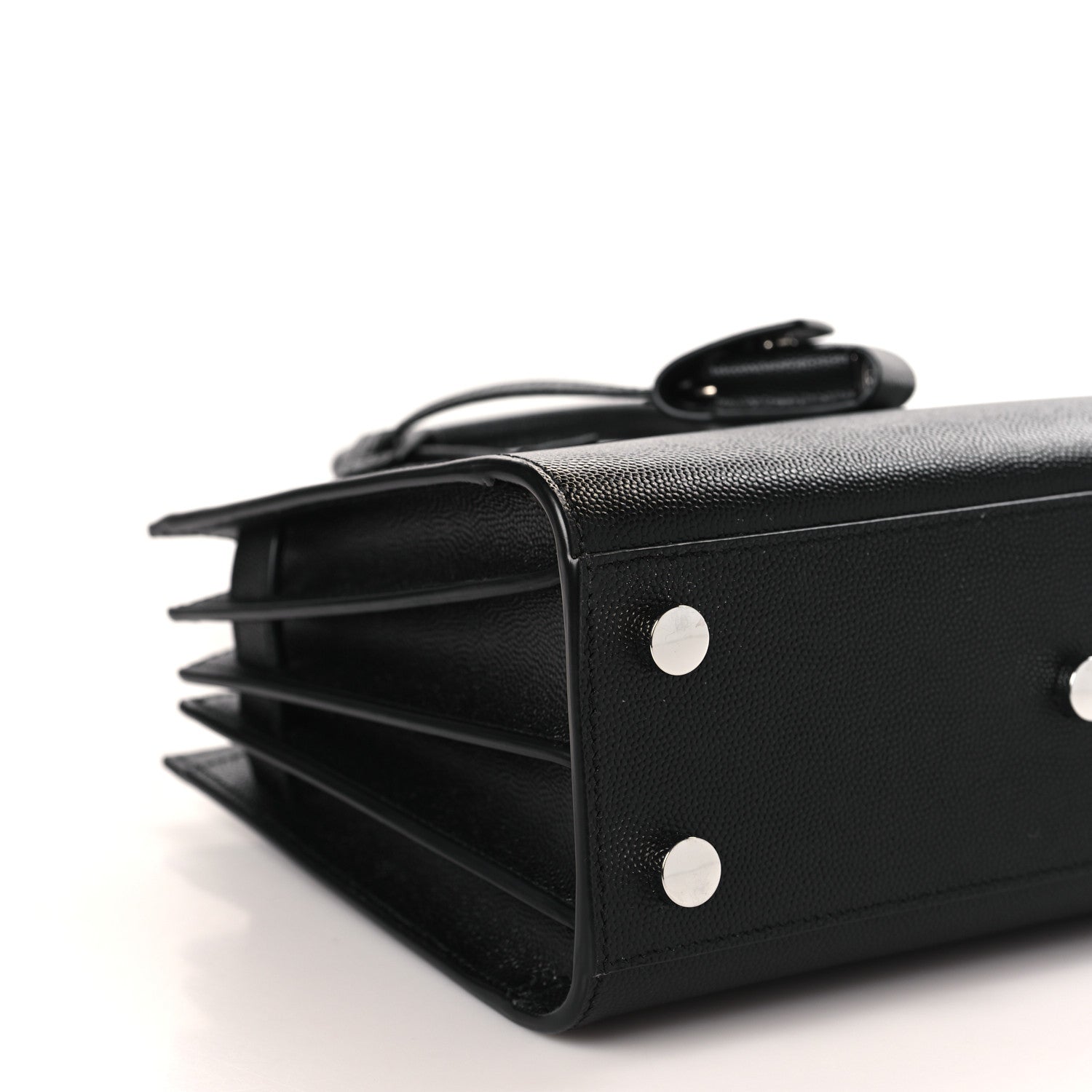 Saint Laurent Grained Calfskin Nano Sac De Jour Black 7 of 8