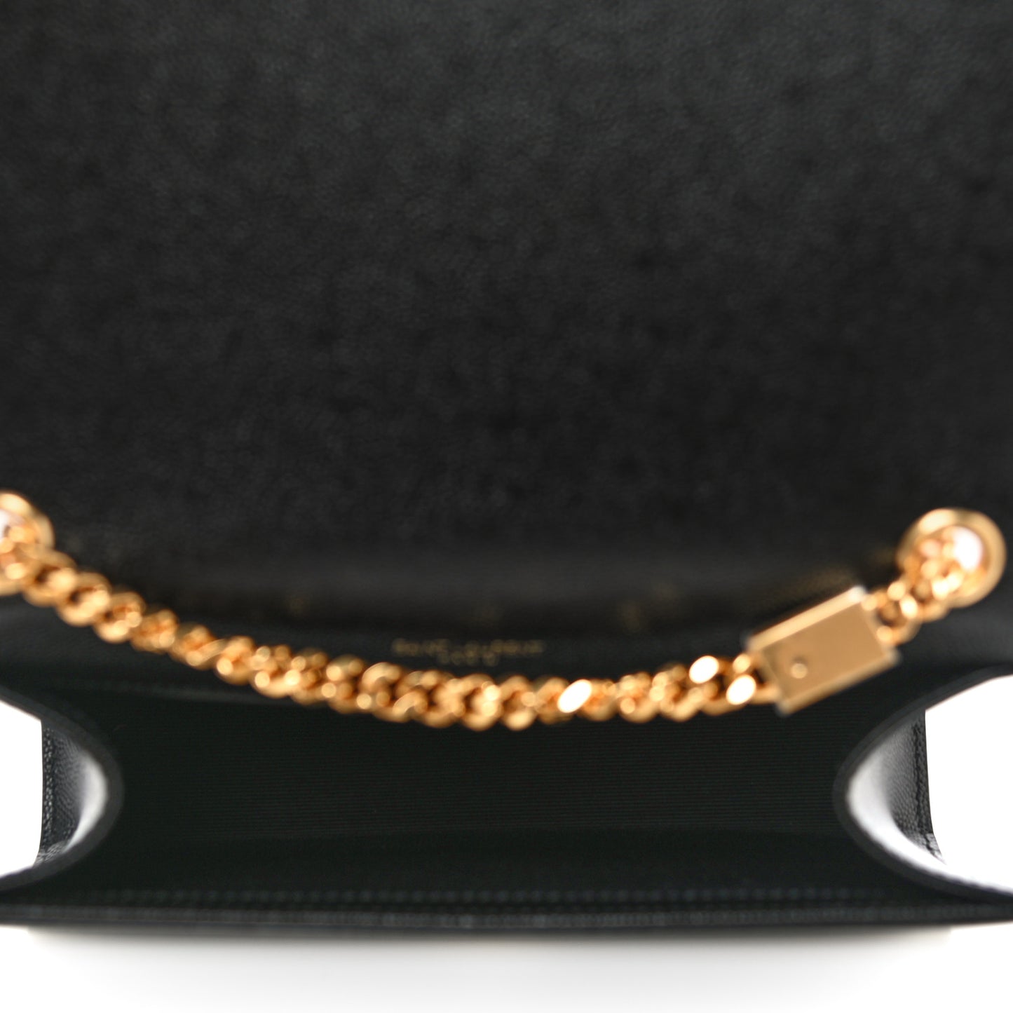 Grain De Poudre Small Classic Monogram Kate Tassel Satchel Black