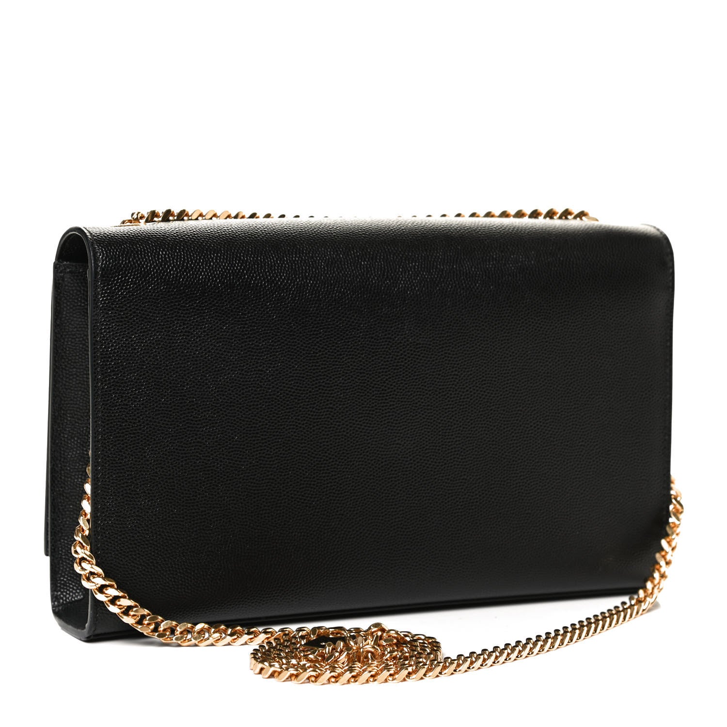Saint Laurent Grain De Poudre Medium Classic Monogram Kate Satchel Black 3 of 11