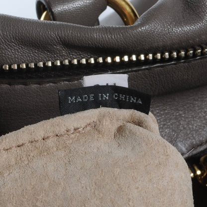 Prada Soft Calf Shopping Satchel Bag Bambu 7 of 10
