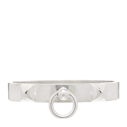 Hermes Sterling Silver PM Collier De Chien Bracelet SH 1 of 4