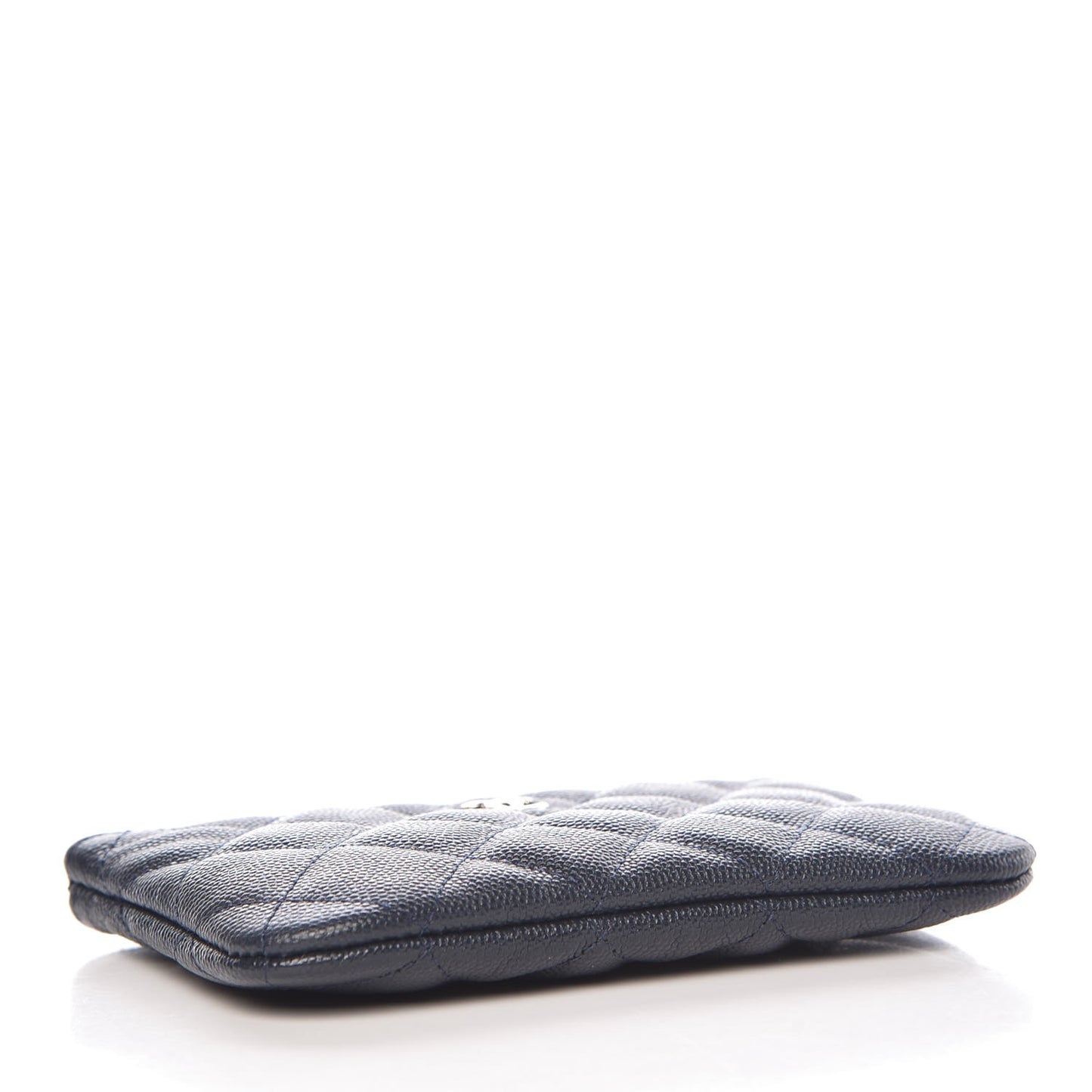 Caviar Quilted Small Cosmetic Case Navy