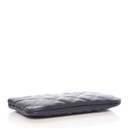 Chanel Caviar Quilted Small Cosmetic Case Navy 4 of 8