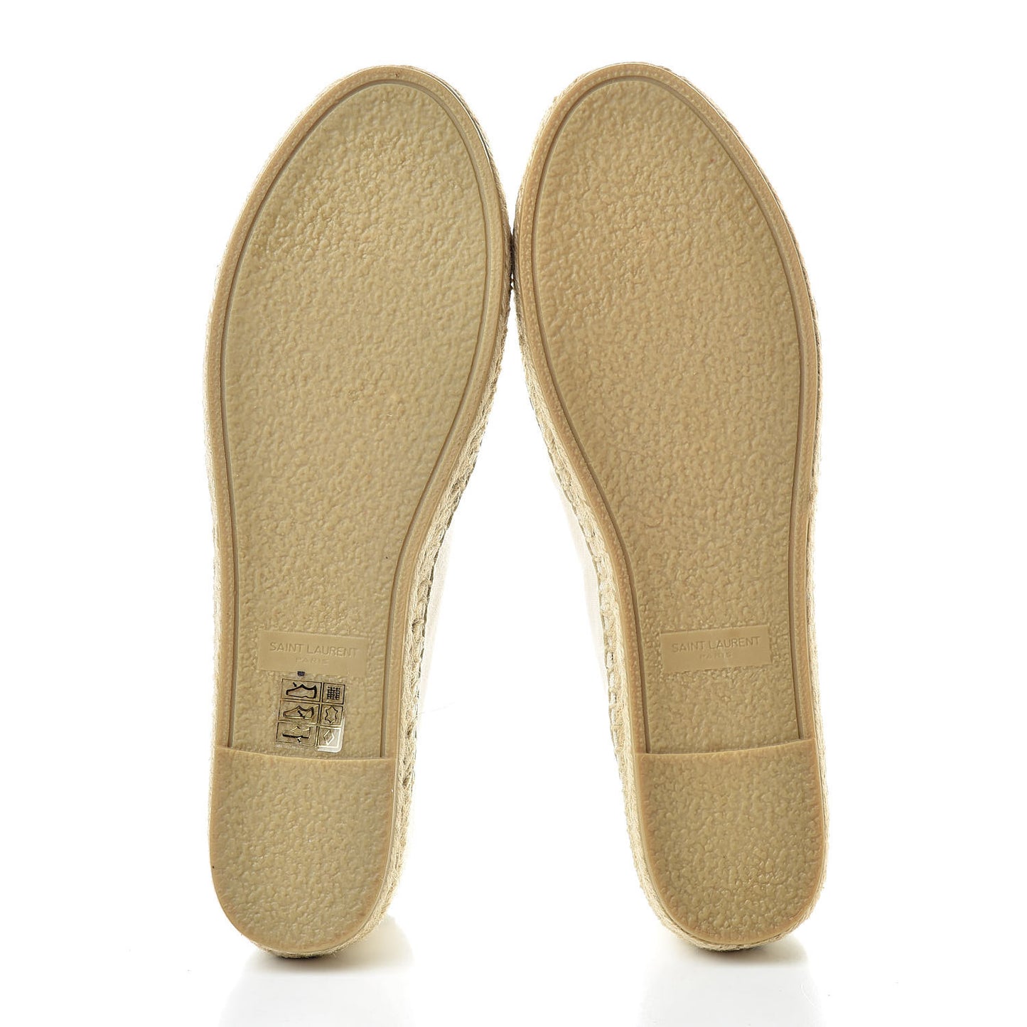Canvas Nappa Elba Light Logo Embroidered Espadrilles 39 Panna