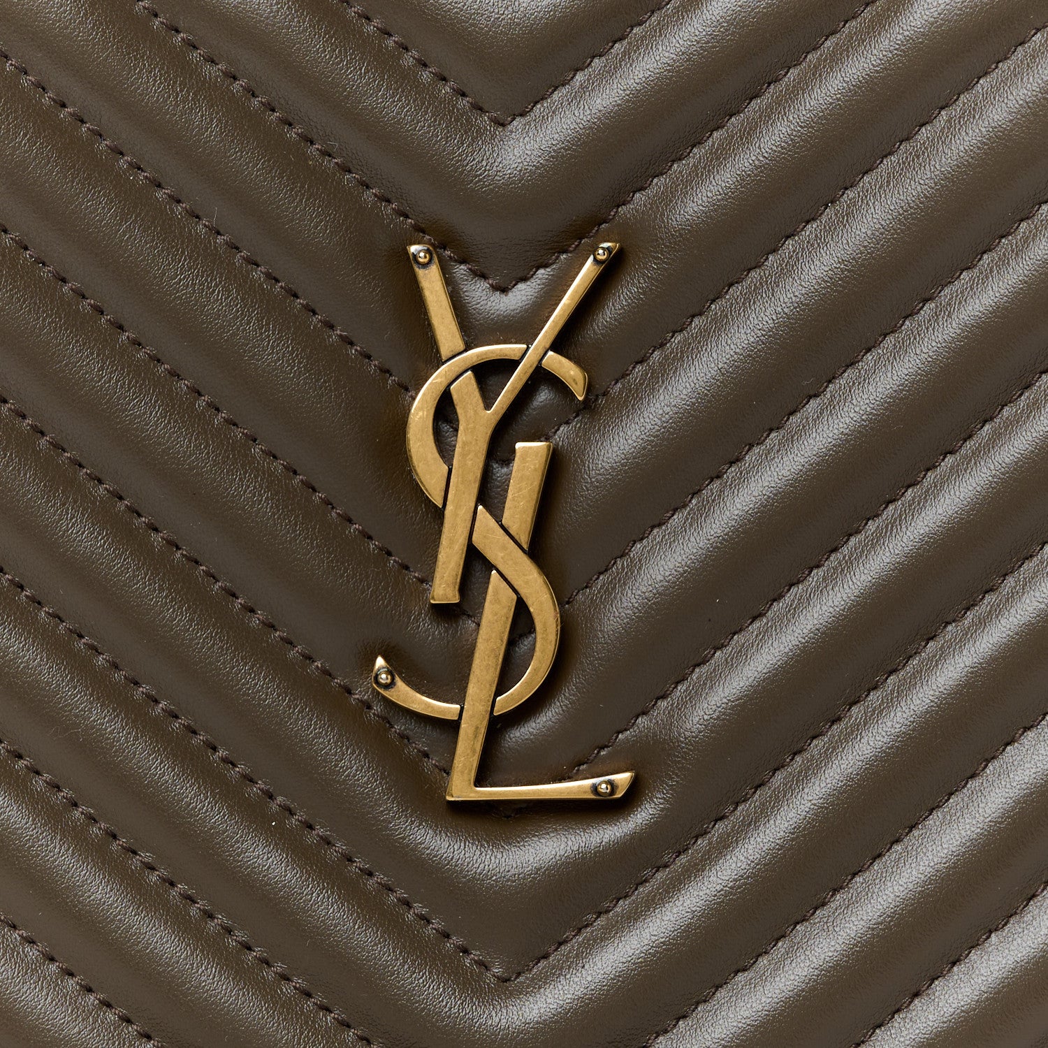 Saint Laurent Calfskin Matelasse Monogram Lou Camera Bag Light Musk 8 of 10