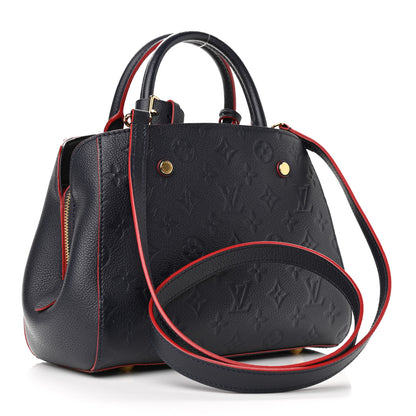 Louis Vuitton Empreinte Montaigne BB Marine Rouge 3 of 11
