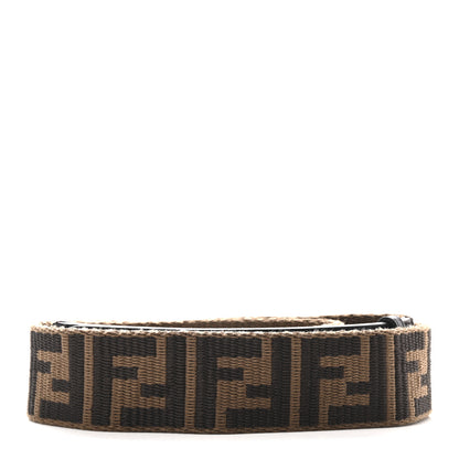 Fendi Ribbon Vitello Century FF 1974 Flat Studded Strap You Fango Marrone Ebano 2 of 6