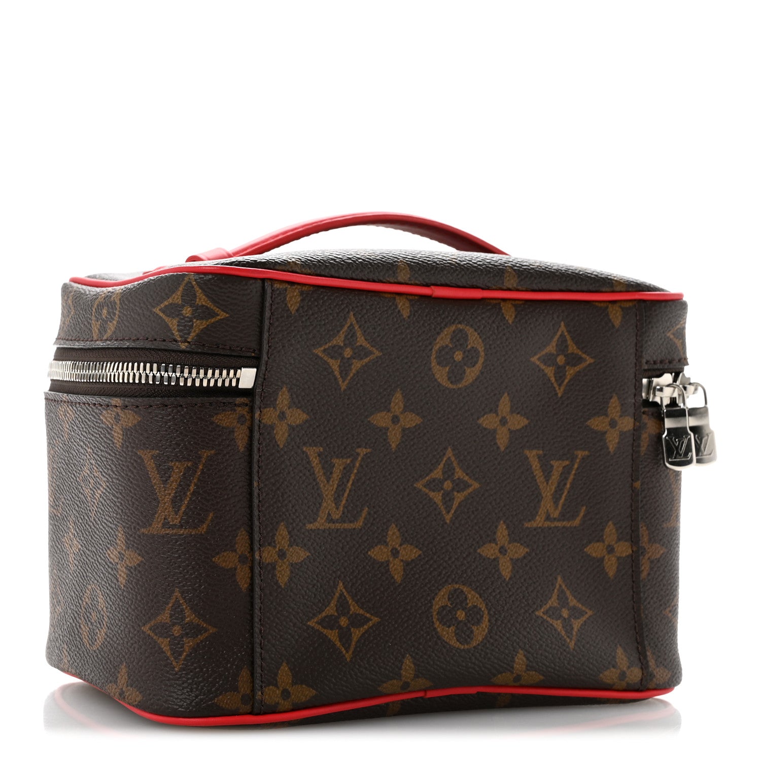 Louis Vuitton Monogram Macassar Nice Mini Rouge 3 of 6