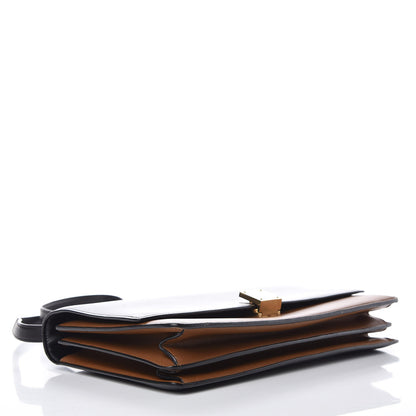 Celine Calfskin Medium Bi-Color Case Flap Camel 4 of 14