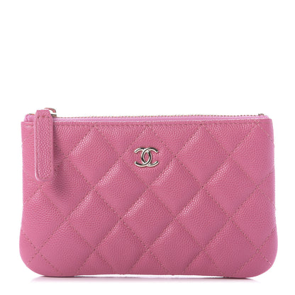 Chanel Caviar Quilted Small Cosmetic Case Pink 1 of 10