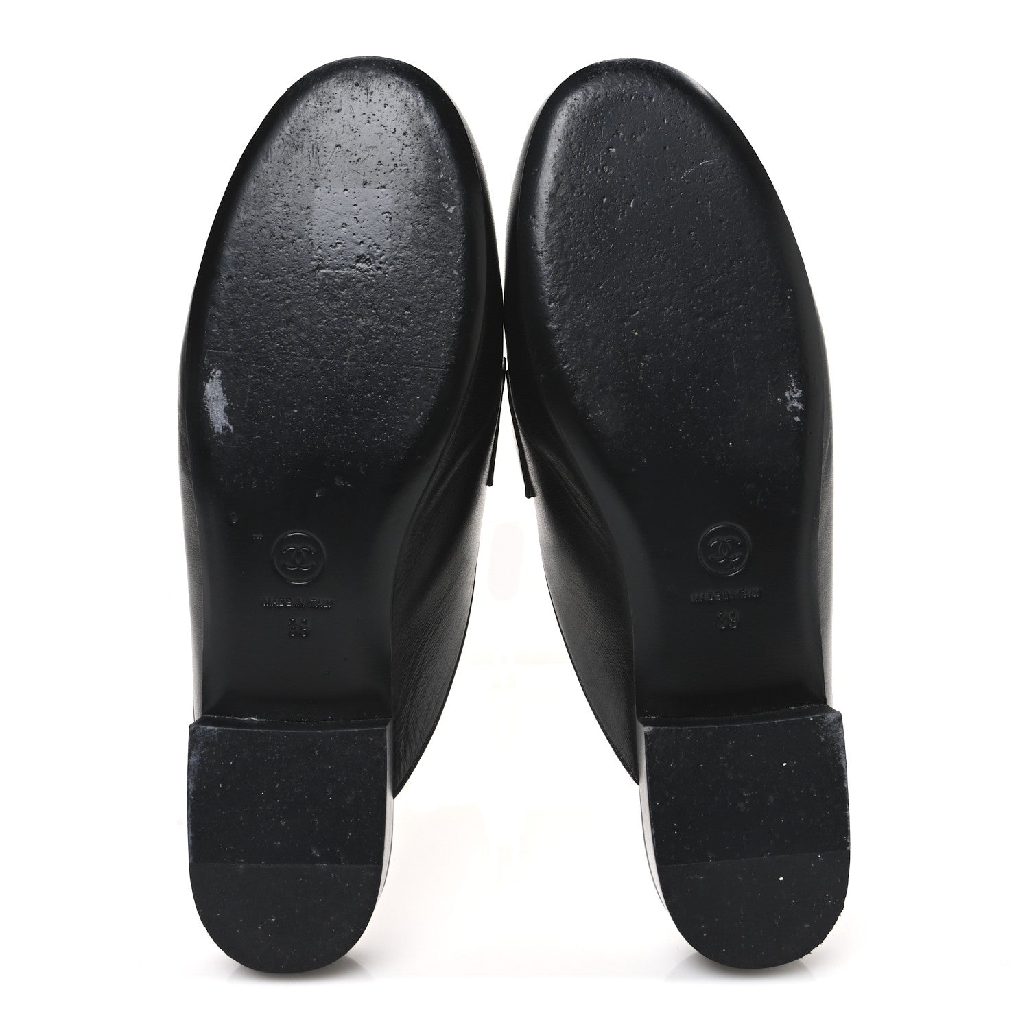 Chanel Lambskin Chain Braided CC Mules 39 Black 7 of 10