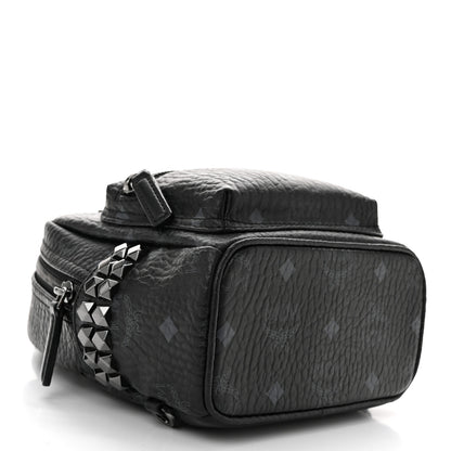 MCM Visetos Side Stud X-Mini Stark Bebe Boo Backpack Black 4 of 9