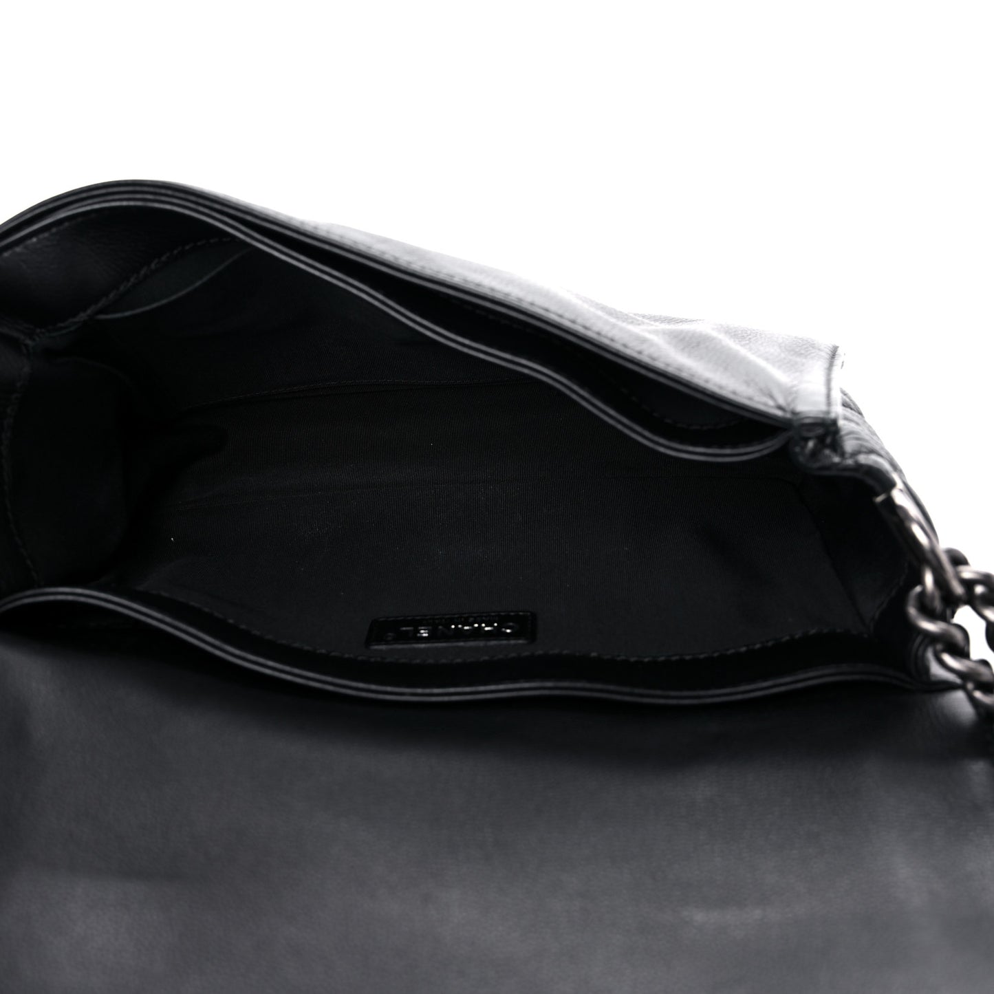 Calfskin New Medium Boy Reverso Flap Black