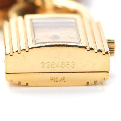 Hermes Stainless Steel Courchevel 20mm Kelly Cadena Quartz Watch Gold 4 of 5
