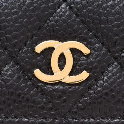 Chanel Caviar Quilted Flap Card Holder Black 9 of 9