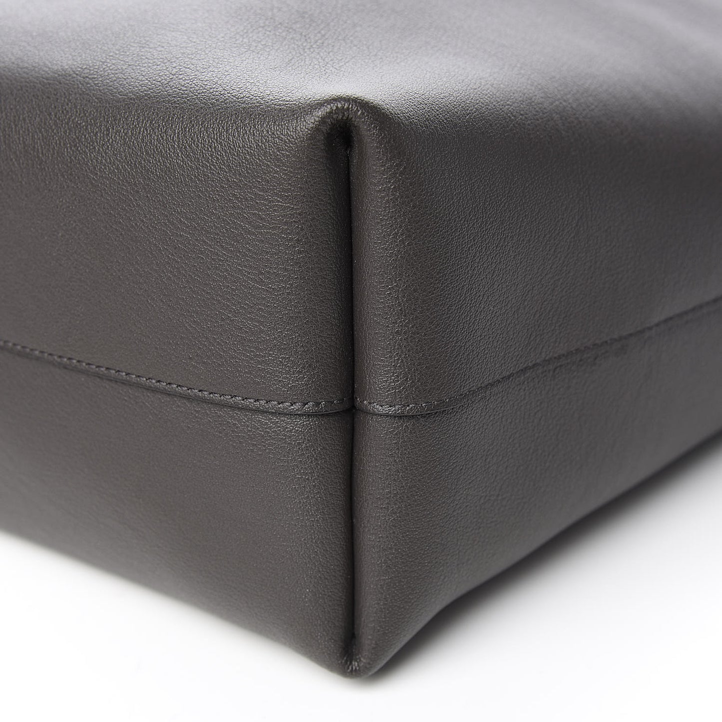Calfskin Large Shopping Tote Asphalt