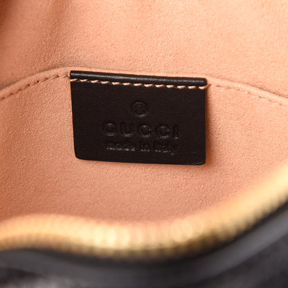 Gucci Suede Patent Small Ophidia Belt Bag 75 30 Blue Black 6 of 9