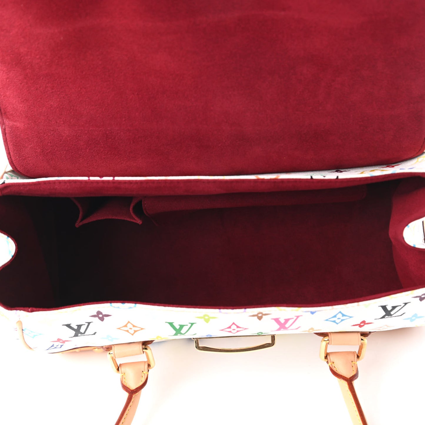 Monogram Multicolor Beverly GM White