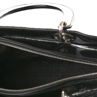 Christian Dior Patent Cannage Large Lady Dior Black 5 of 13
