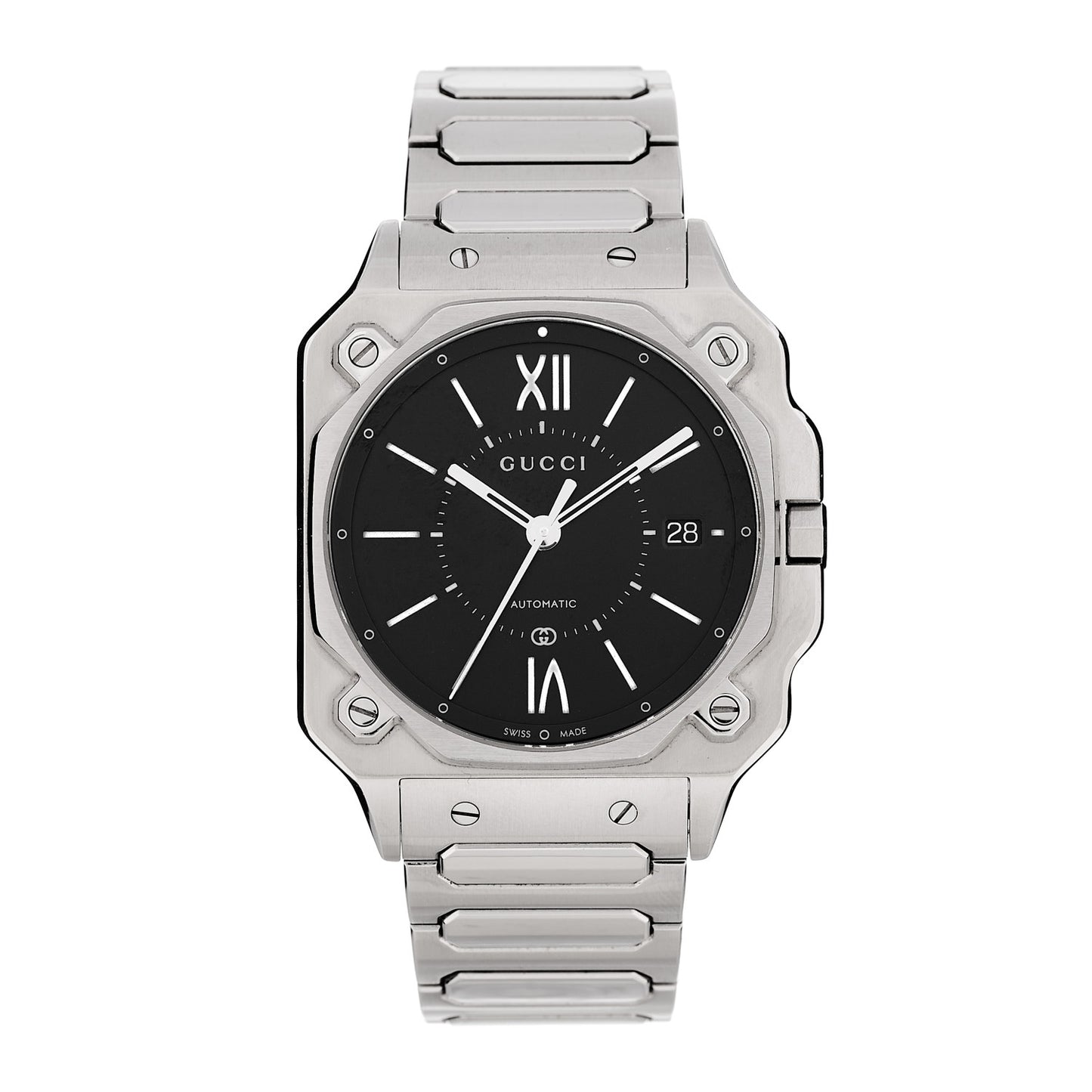 Stainless Steel 38mm G-Flat Automatic Watch Black