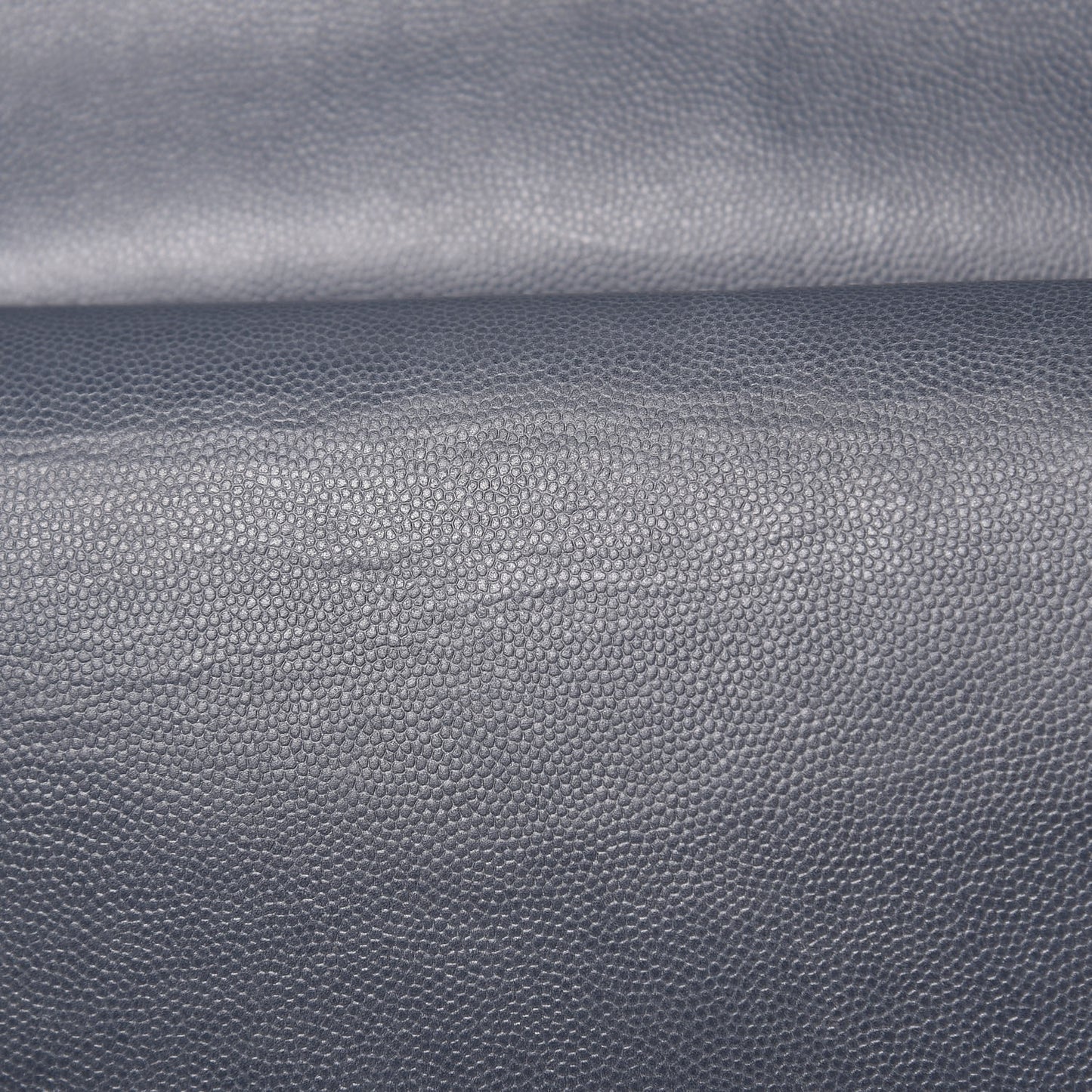 Caviar Quilted Jumbo Double Flap Dark Grey