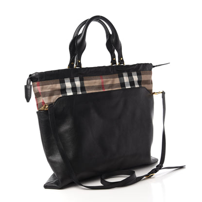 Burberry Calfskin House Check Big Crush Black 3 of 9