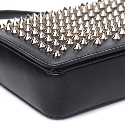 Christian Louboutin Calfskin Spiked Zoompouch Crossbody Black 9 of 14