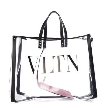 Valentino Garavani Plexy VLTN Shopping Bag Transparent 3 of 10