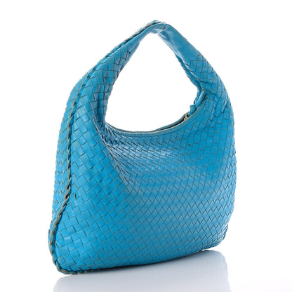 Bottega Veneta Nappa Intrecciato Medium Veneta Hobo Turquoise 3 of 12
