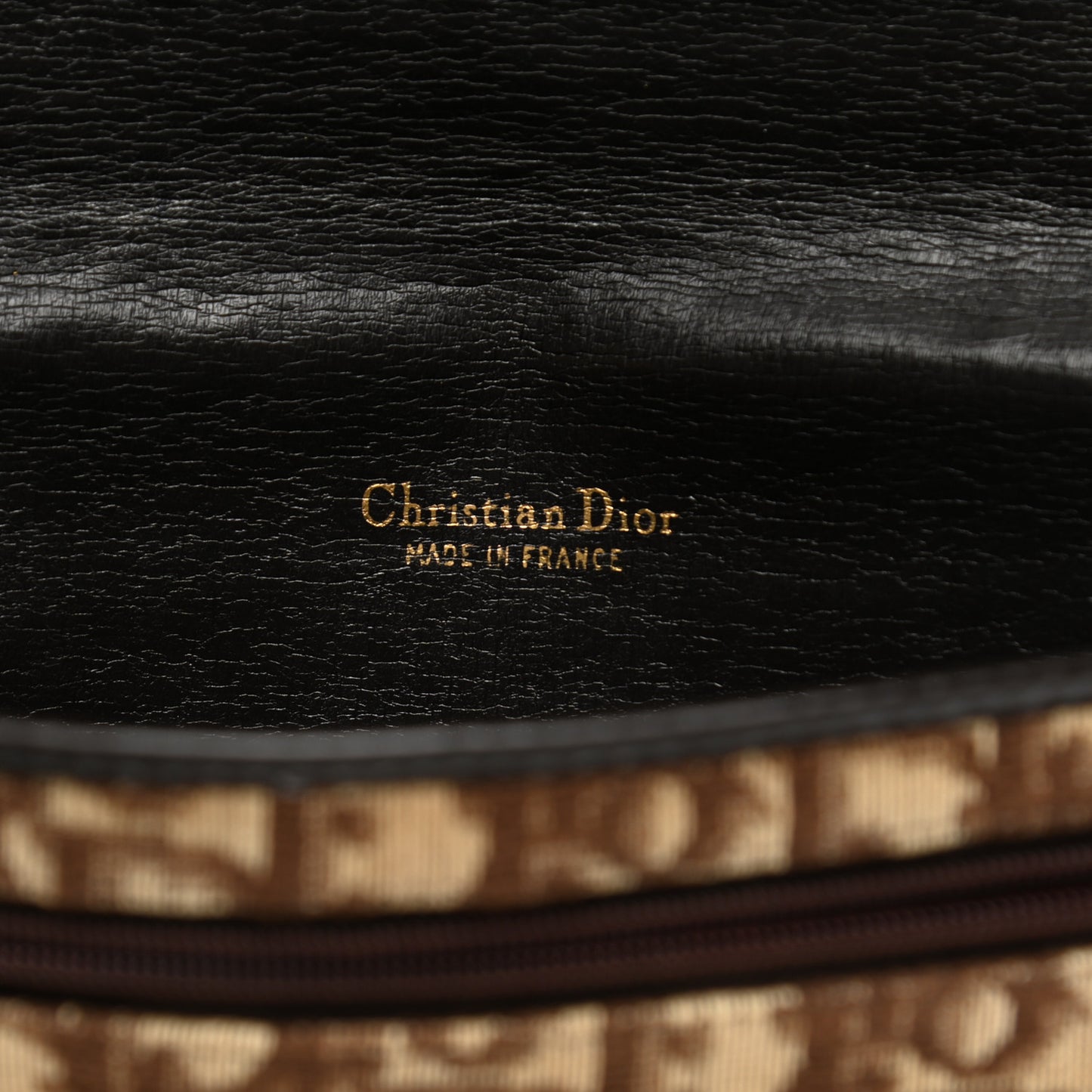 Monogram Pouch Clutch Brown