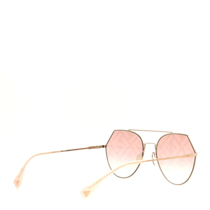 Fendi Metal Geometric Sunglasses FF 0194/S Pink 4 of 7