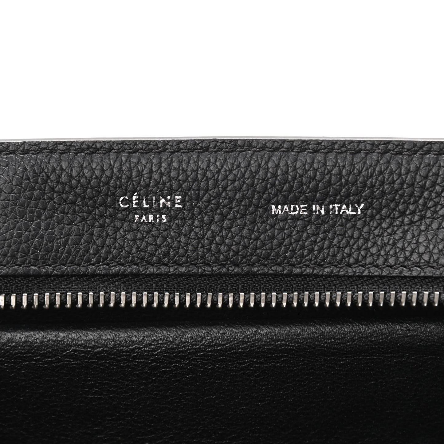 Drummed Calfskin Suede Small Trapeze Black