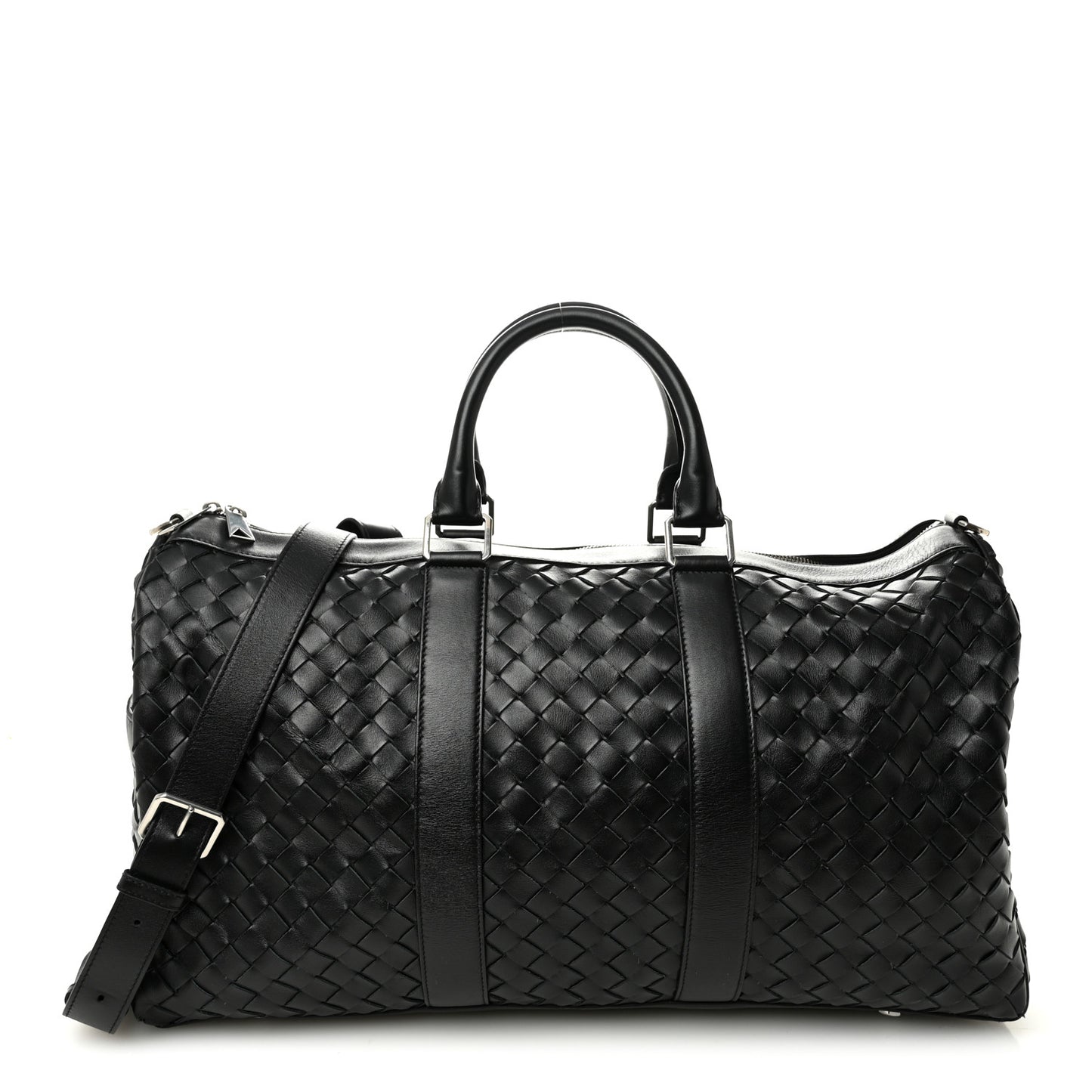 Nappa Intrecciato Duffle Bag Black