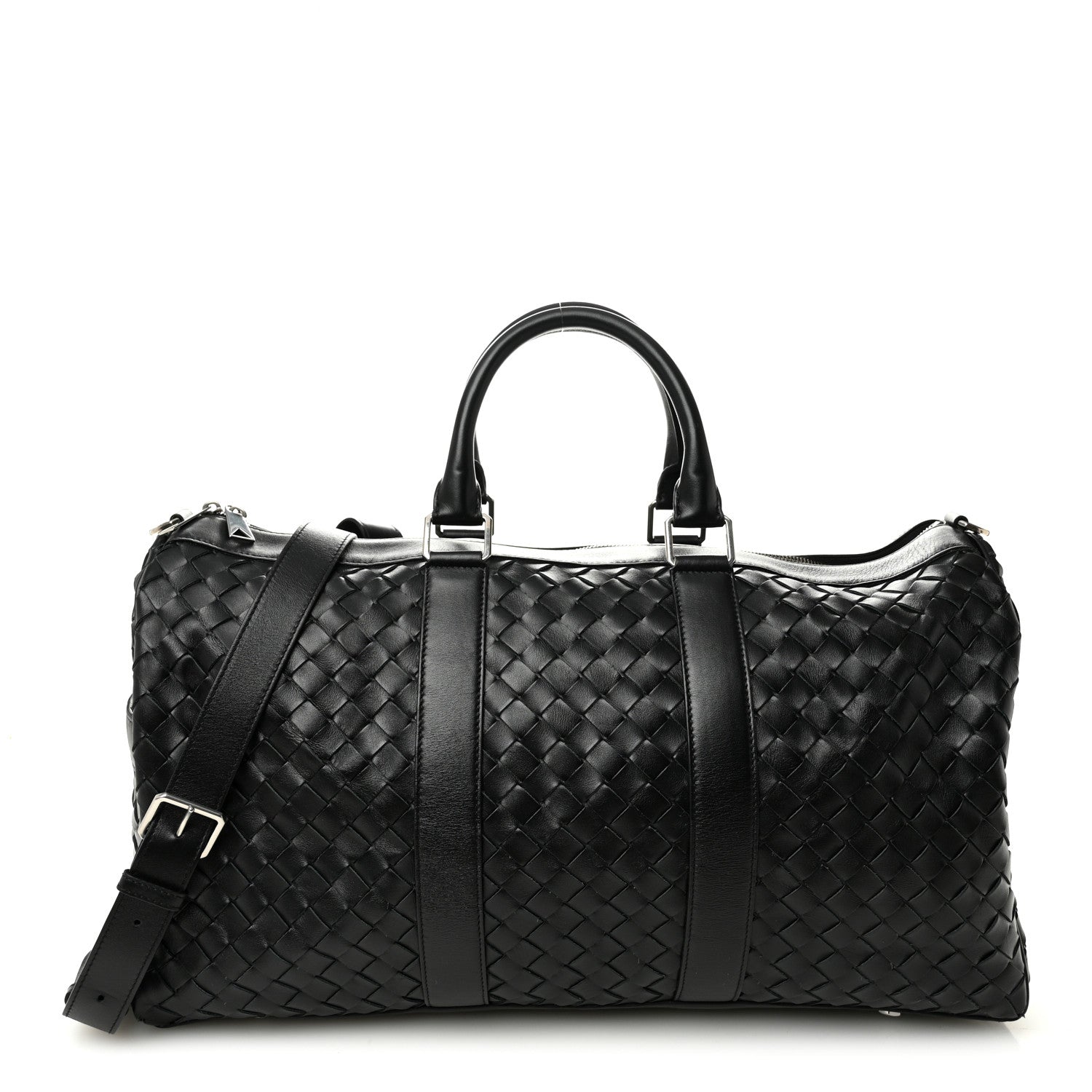 Bottega Veneta Nappa Intrecciato Duffle Bag Black 1 of 10