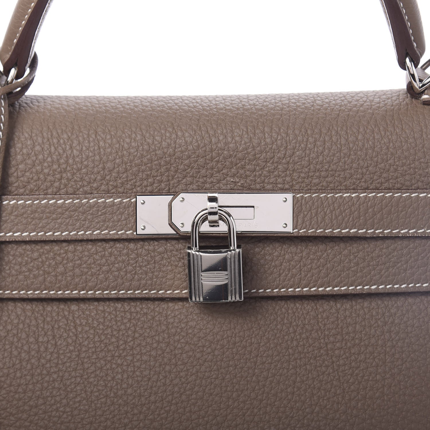Hermes Togo Kelly Retourne 32 Etoupe 12 of 16