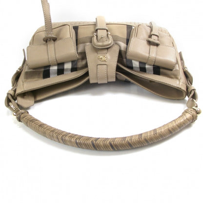 Burberry Leather Check Brompton Bag 6 of 11
