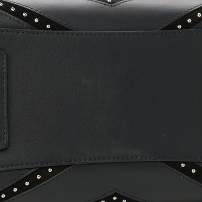 Givenchy Calfskin Suede Small Studded Chevron Antigona Black 10 of 10