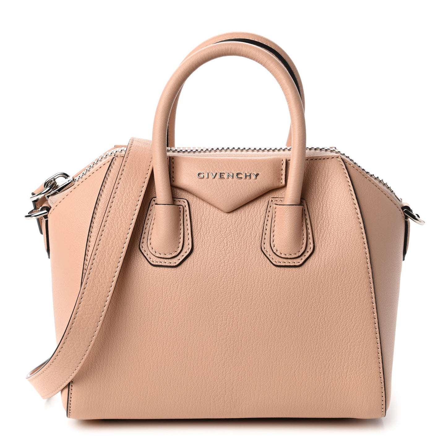 Sugar Goatskin Mini Antigona Powder