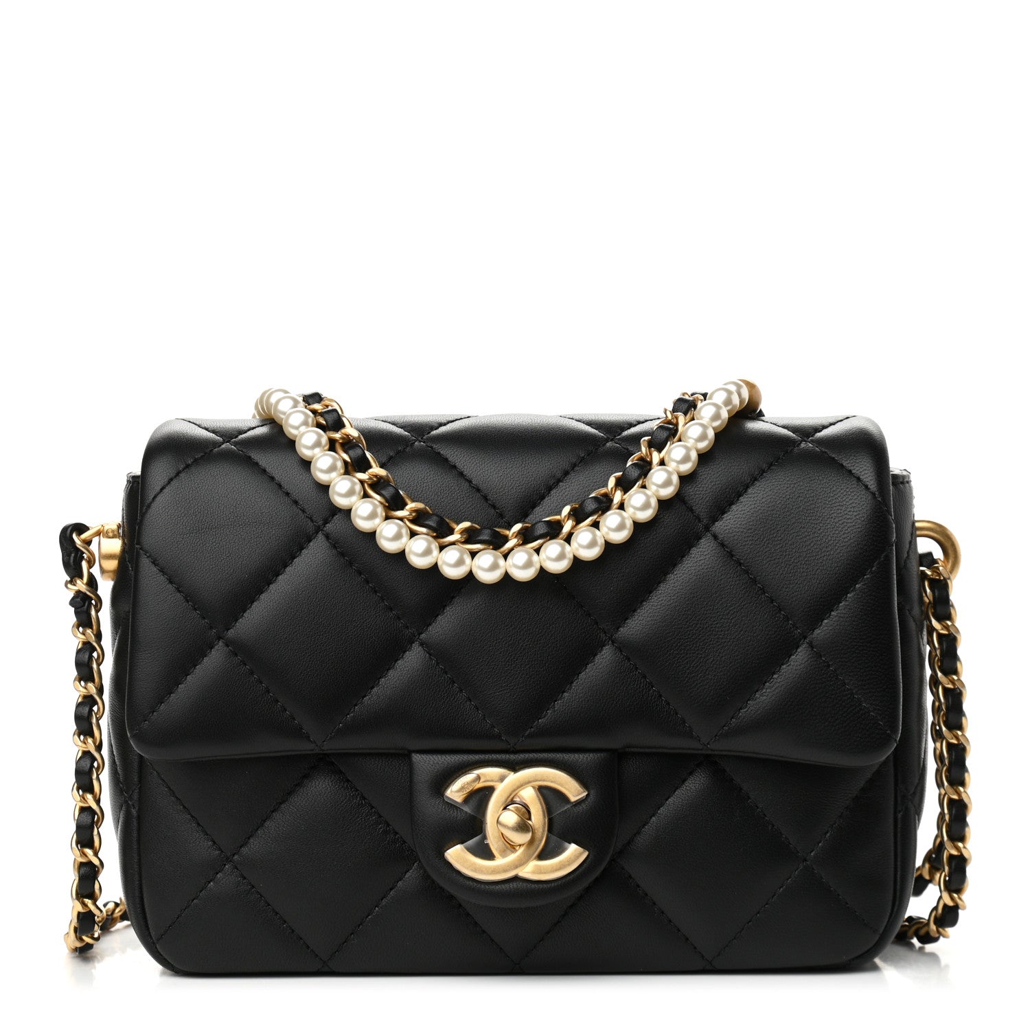 Chanel Lambskin Quilted Mini My Perfect Flap Black 1 of 10