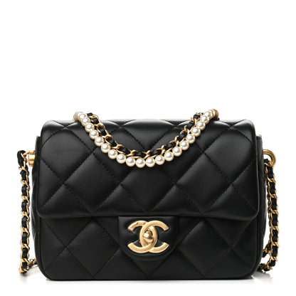 Chanel Lambskin Quilted Mini My Perfect Flap Black 1 of 10
