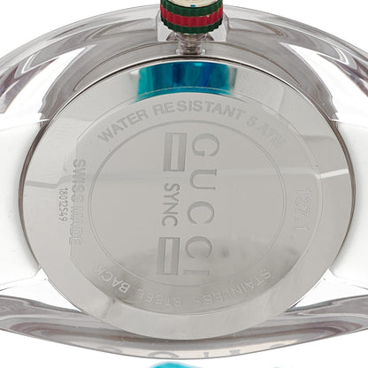 Gucci Stainless Steel Rubber 46mm Sync Web Quartz Watch White 4 of 4